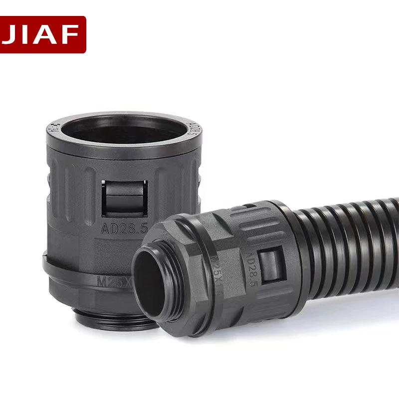 M12-M63 Plastic Corrugated Conduit Joint Pipe AD10-AD54.5 Tube Nylon Joint 10pcs pipe fitting water pipe fitting hose pipe fitting