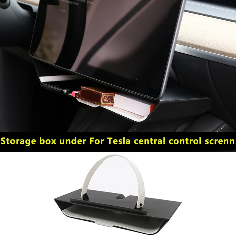 

Minimalist style Under-screen Storage Box Instrument Panel ABS For Tesla Model 3 Model Y 2021-2023 Instrument Panel Accessories