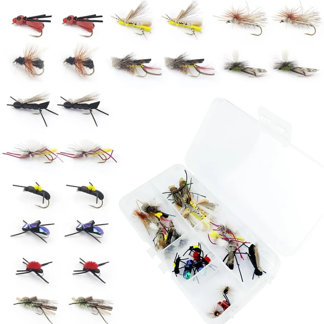 Fly Fishing Flies Wet Flies Assortment Combo Kit Handmade Fly Fishing  Saltwater Lures Streamer Flies for