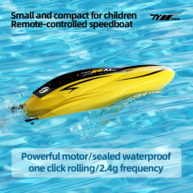 Mini children's remote-controlled boat and speedboat toy with special effects, rolling and charging, long endurance, water sensi 6
