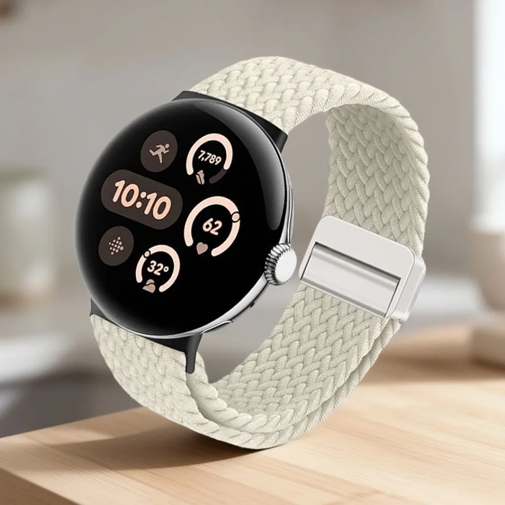 Sport Nylon Magnetic Braided Bracelet Band - 41mm Adjustable Strap