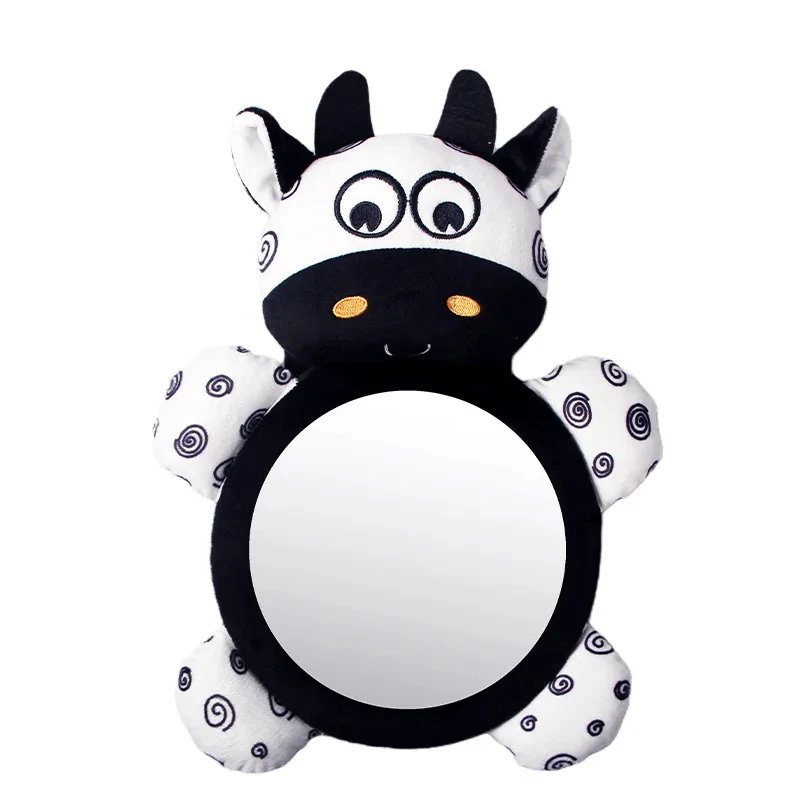 Black White View Back Seat Mirror Car Rearview Mirror Car Baby Mirror Safety Seat Headrest Rearview Baby Facing Rear Ward Car Kids Monitor