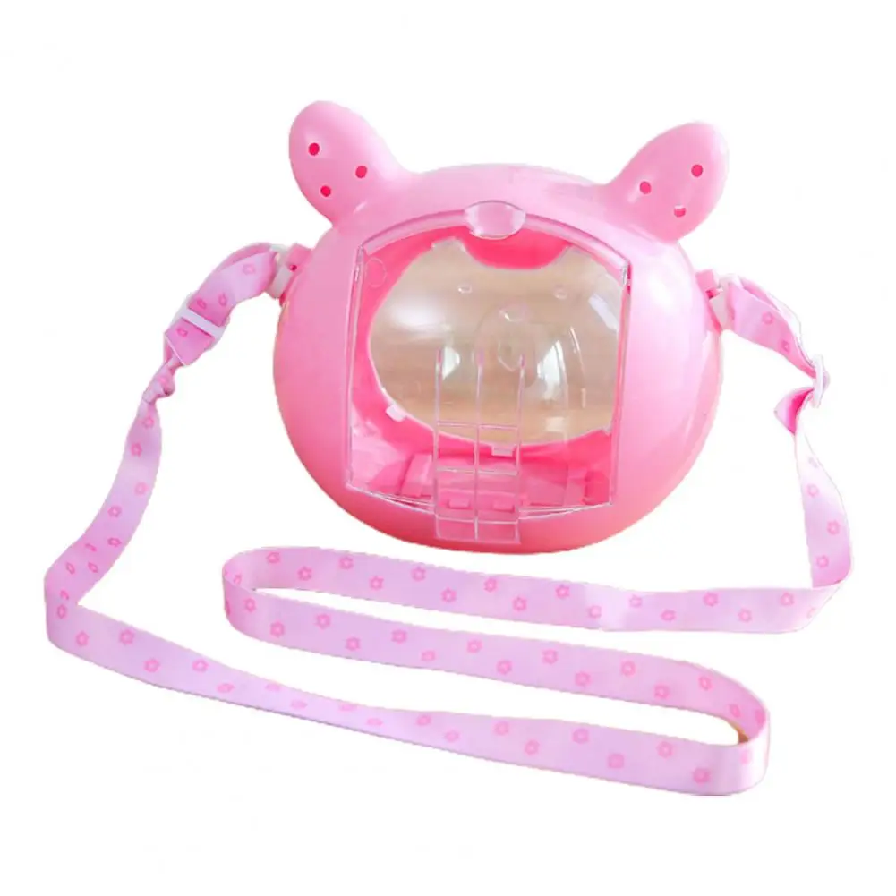 

Hamster Bag Outing Bag Visible Pig Head Shape Hamster Bird Carrying Bag Small Pet CarrierSmall Pet Supplies