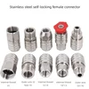 1/4IN quick connect change adapter new self-lock quick connector easy release high pressure gun hose fittings 1