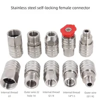 1/4IN quick connect change adapter new self-lock quick connector easy release high pressure gun hose fittings 1