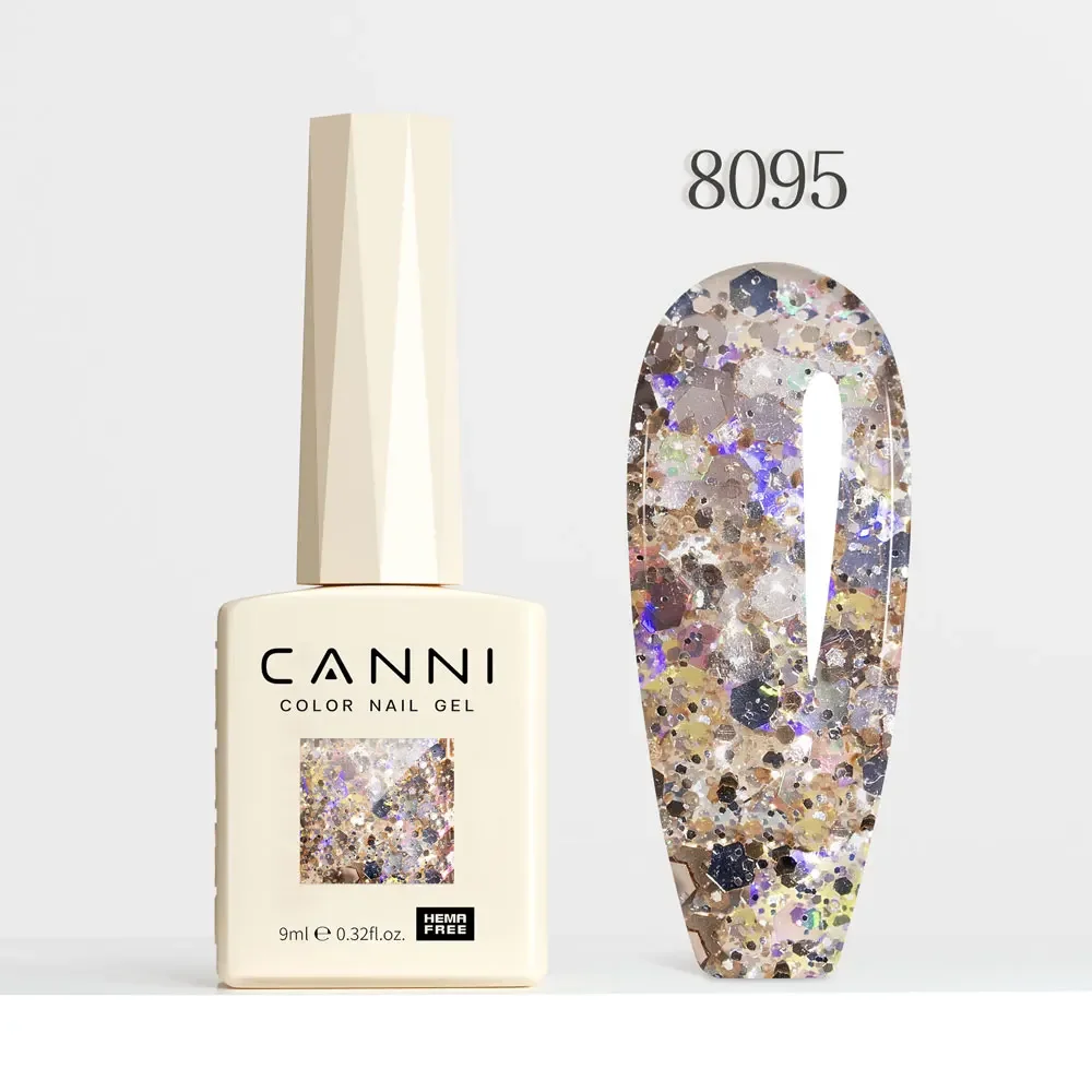 Holographic Glitter Gel Nail Polish – Sparkling Cat Eye Effect with Diamond Shine