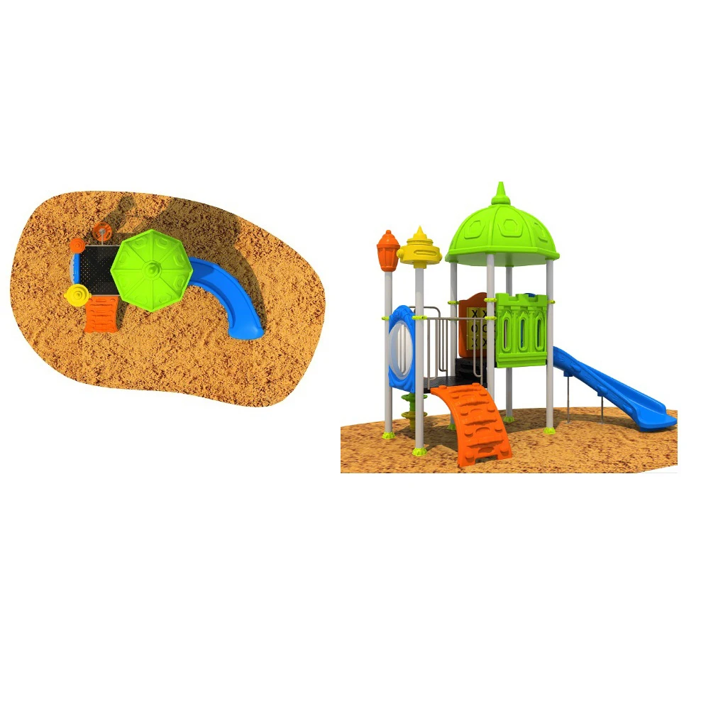 

Kindergarten Outdoor Playground Garden Swing Facility Kids Outdoor Play Equipment Plastic Slide Park