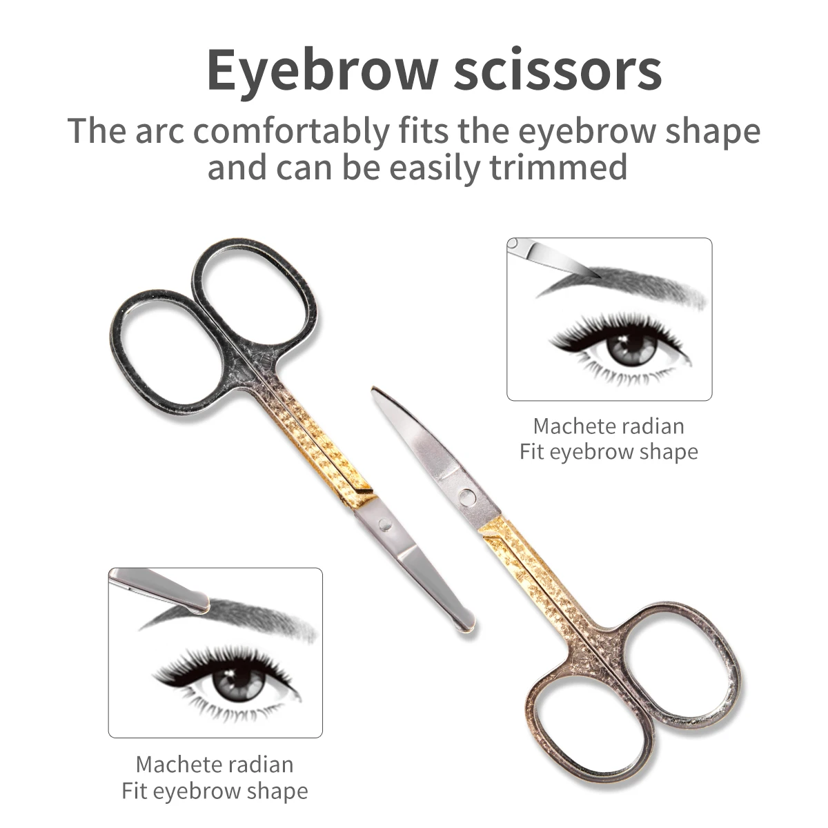 New Nail Cutter Set Stainless Steel Nail Clippers Set Gradient Black Gold Manicure Set Pedicure Scissors Makeup Beauty Tool 3