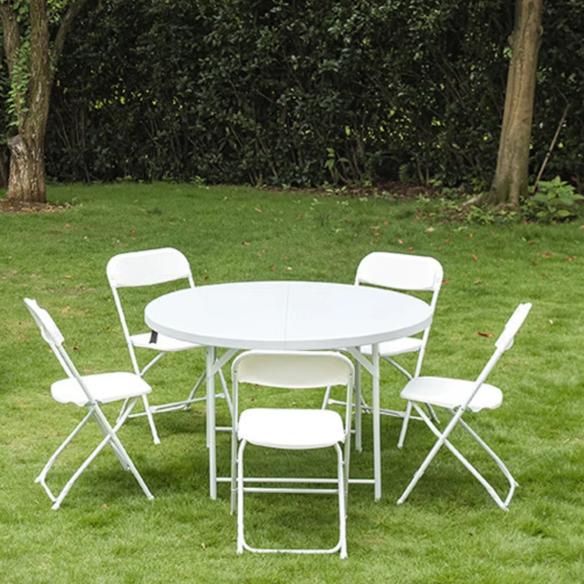 30pcs） Outdoor Garden Picnic White Portable Plastic Folding Chairs for Events Parties Quantity Top Steel Frame Office furnitu