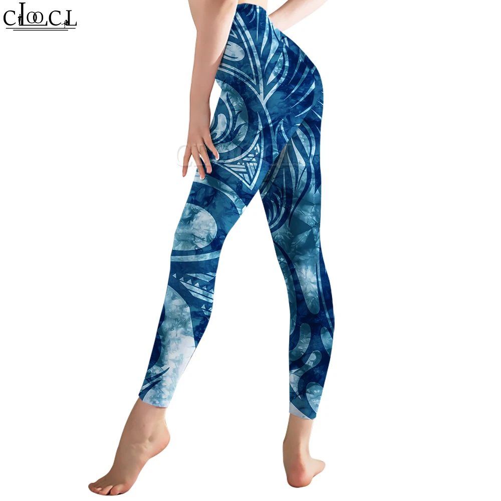 CLOOCL Women Legging Summer Polynesia Style 3D Printed Sweatpants Female Pants for Outdoor Workout Up Jogging Trousers A2