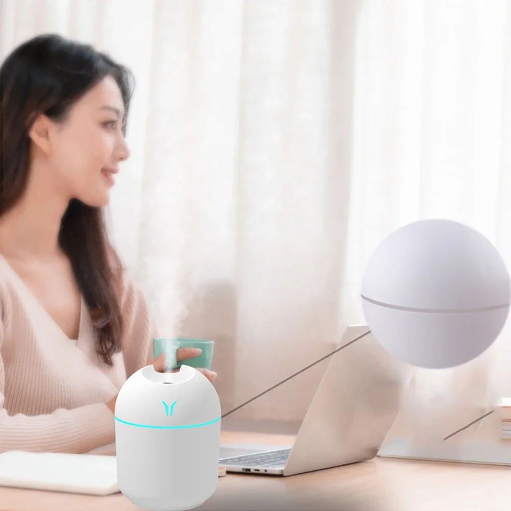 New Humidificador Mini Air Humidifier Aroma Essential Oil Diffuser Portable Humidifier for Home Car USB with LED Night Lamp