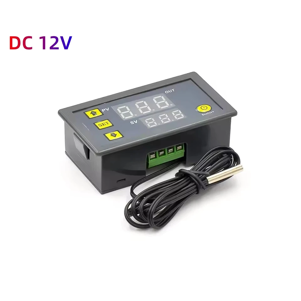 Mini Ligne De Sonde W3230, Contrôle Numérique De La Temperature Affichage Led Thermostat Avec Instrument De Controle De La Chaleurrefroidissement 12v 24v 110 220v Color Dc 12v 91579611