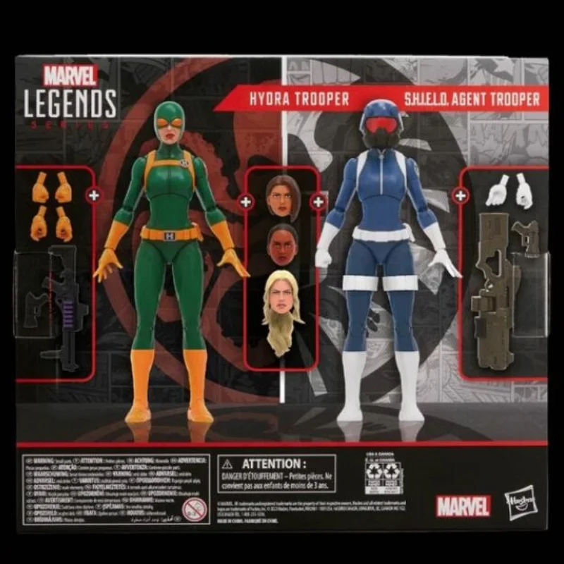 

Пятно Hasbro Марвел дикий щит бюро женщина-агент Гидра женщина-солдат двойной набор 6-дюймовый шарнир подвижная рукоятка