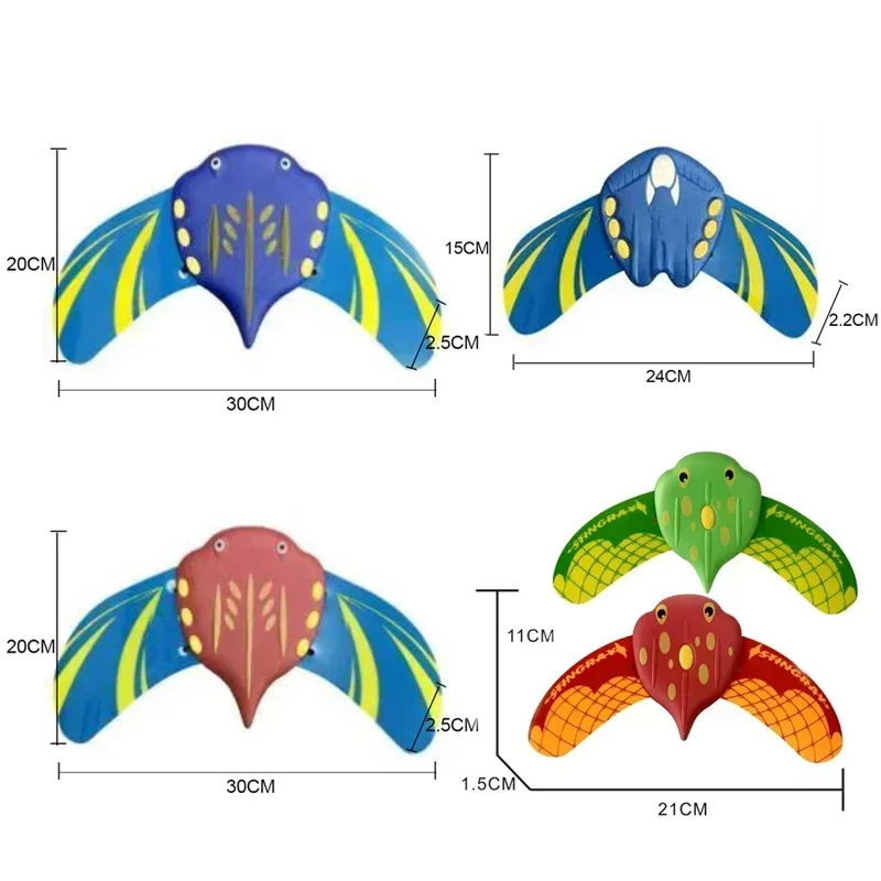 Hydrodynamic Manta Rays Press Forward Children's Baby Beach Pool Water Splashing Play with Water Model Fish Toys Hot