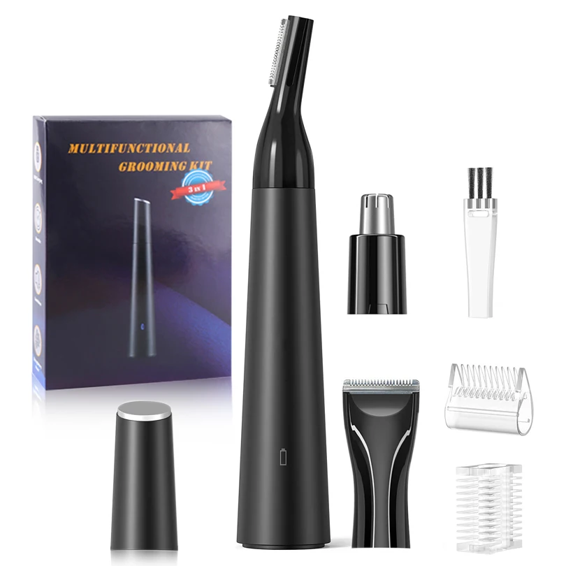 

Electric Razor for Men Women 3 In 1 Facial Hair Remover Nose Hair Trimmer Eyebrow Epilator Rechargeable Beard Razor Shaver