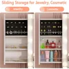 Vanity Desk with Power Outlet, Makeup Vanity with Mirror and 14 LED Light, 3 Lighting Modes,11 Drawer Vanity Table with Sl 5