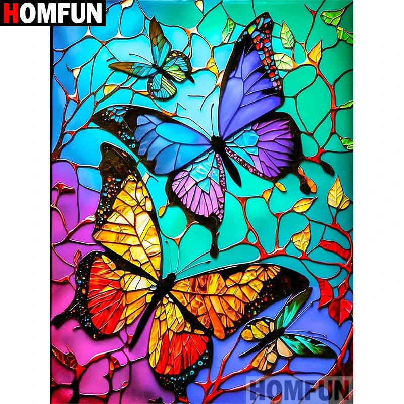 HOMFUN Diamond Painting Cross Stitch 