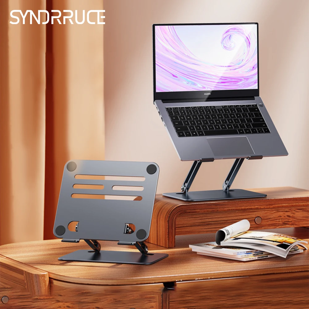 

Adjustable Laptop Stand for Macbook Air Pro Tablet Desktop Bracket Aluminum Alloy Holder Accessories Foldable Lifting Notebook