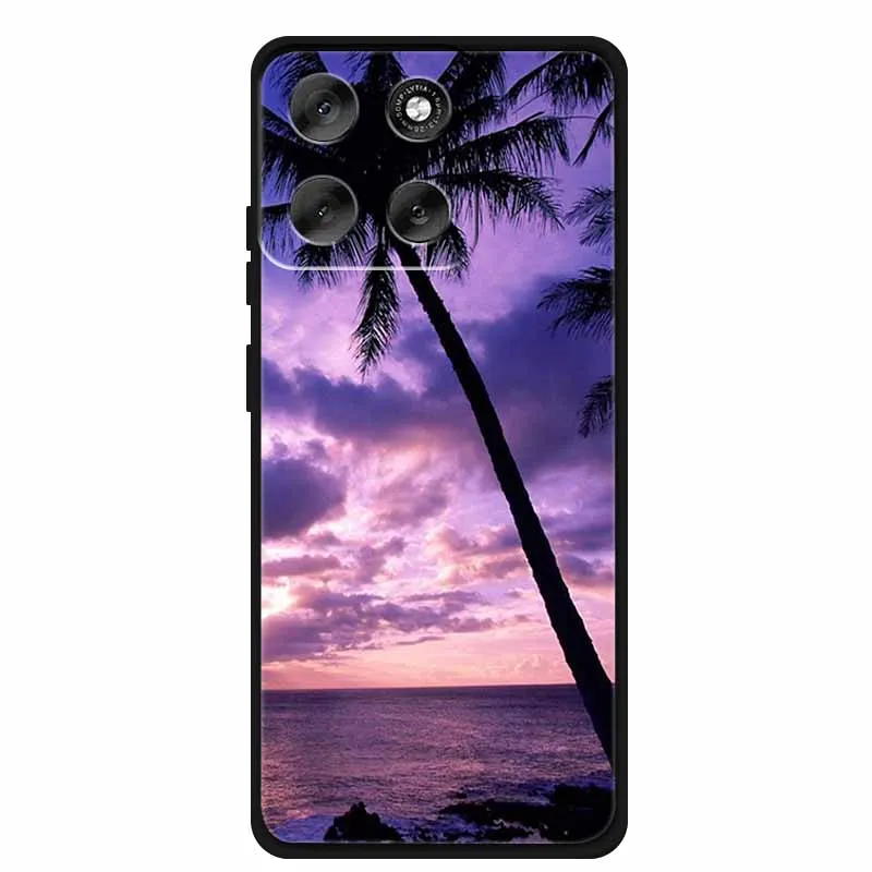 Luxury Silicone TPU Etui Cover - Soft Pink Anime Back Case
