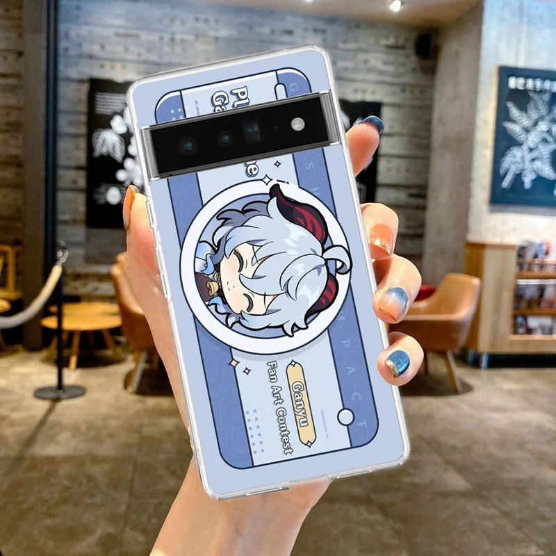 Genshin Impact Themed Soft Silicone Clear Phone Case