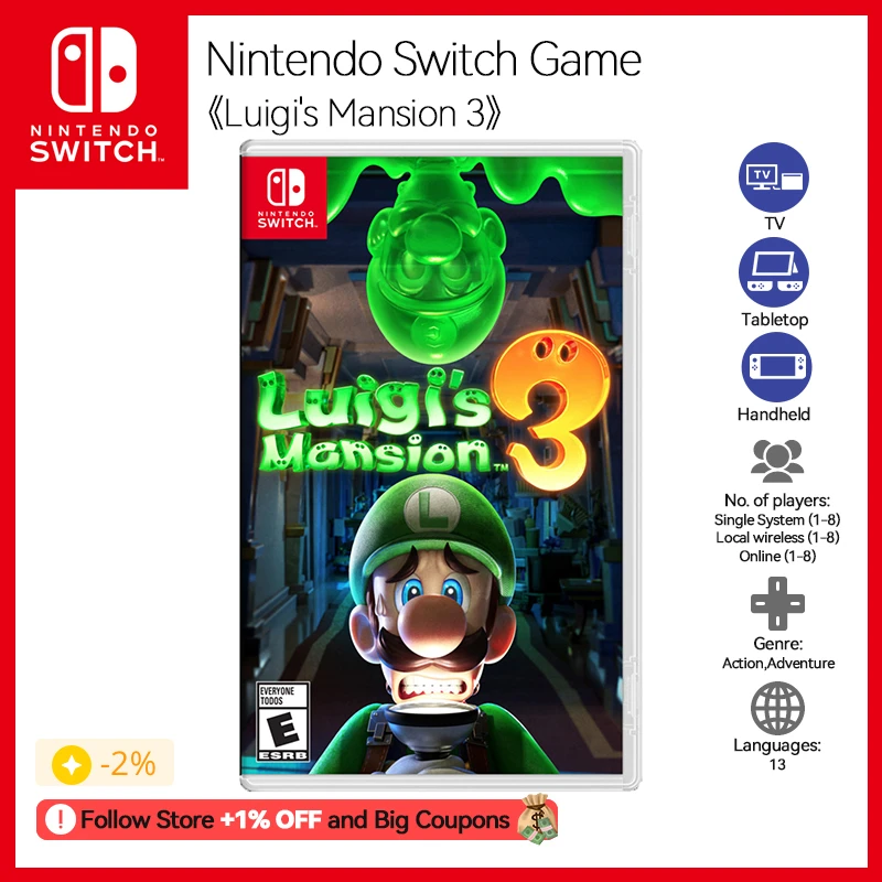 Nintendo switch luigi mansion