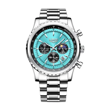 Luxury New Men Quartz Waterproof Luminous  Date Chronograph Sport Wristwatch