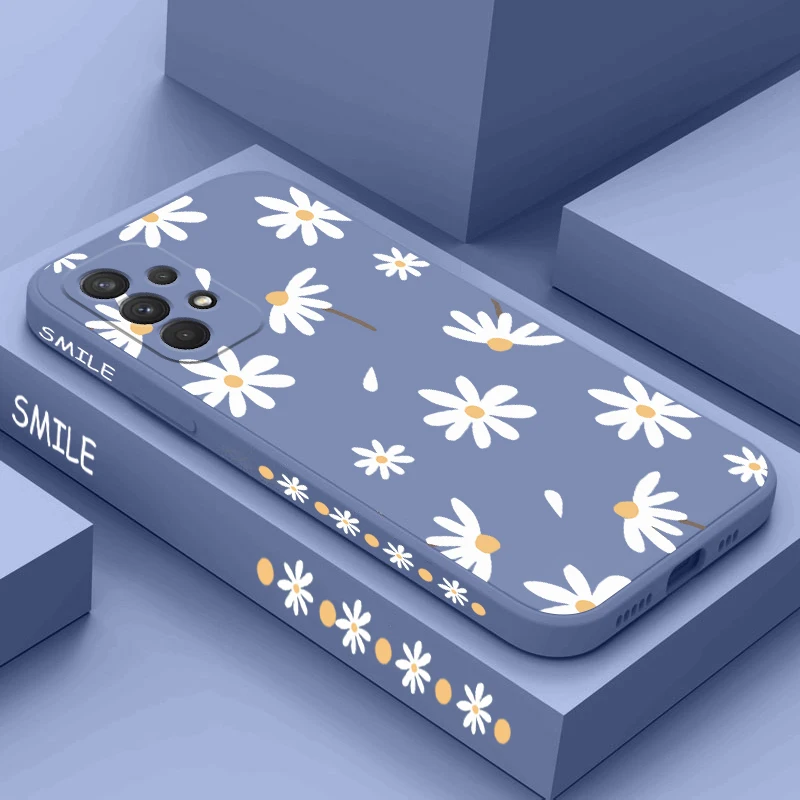 White Sunflower Silicone Phone Case - Shatterproof Camera Protection with Thin Soft Back Cover