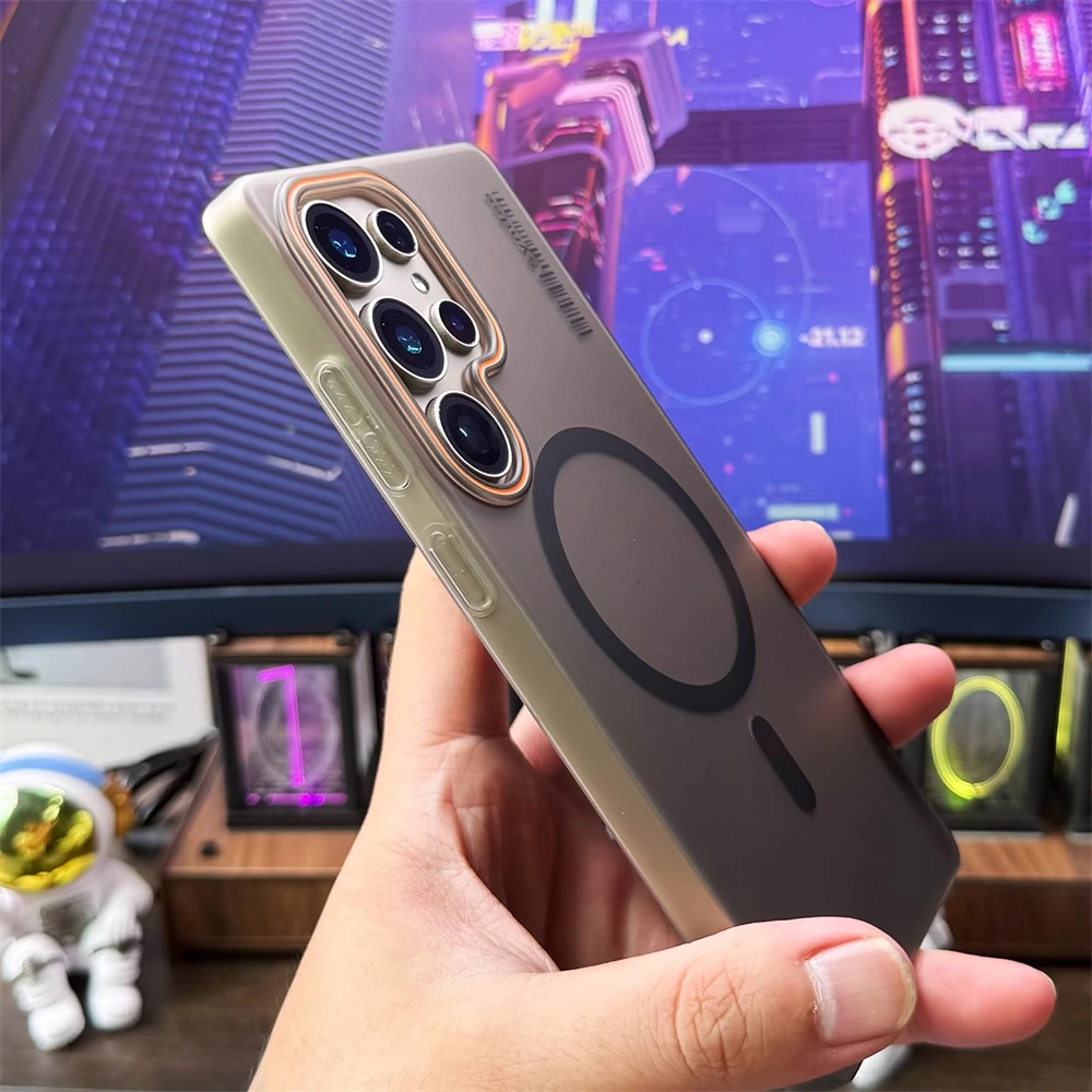 Ultra Thin Matte Magnetic Case with Wireless Charging Compatibility