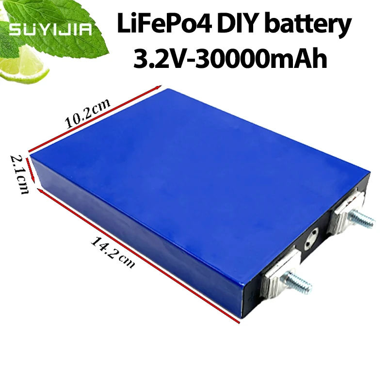 

LiFePo4 Battery3.2V30AH Large Unit DIY 12V 24V Suitable for Electric Vehicles Forklifts Motorcycle Lifts Tricycles Free Shipping