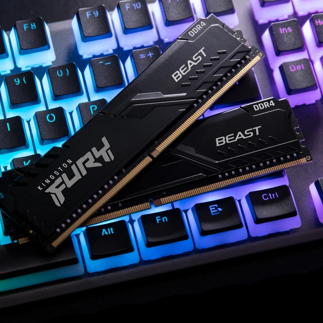 Kingston - Barrette Mémoire Fury DDR4 3200 MHz 32Go RGB