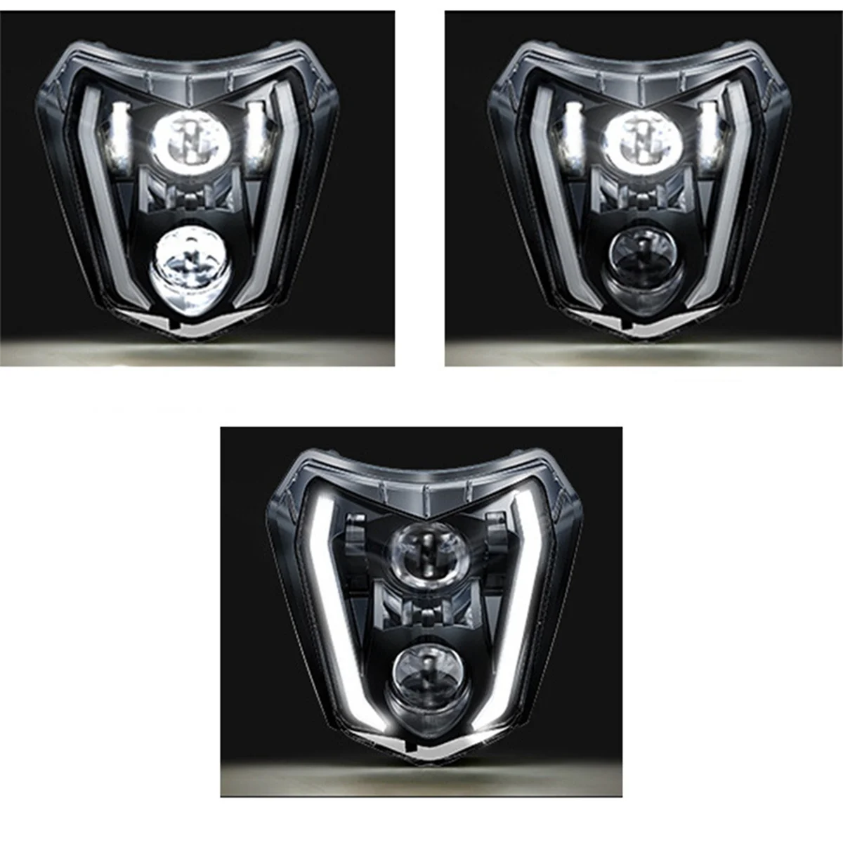 ABAN 오토바이용 LED 헤드라이트 (고/저빔 포함) EXC 300 XC XCF XCW XCFW SX SXF 125 250 300 350 450 500