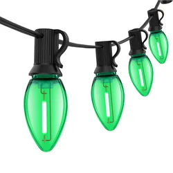 Vibrant Waterproof Outdoor String Lights for Festive Garden and Party Decor (Green string light)
