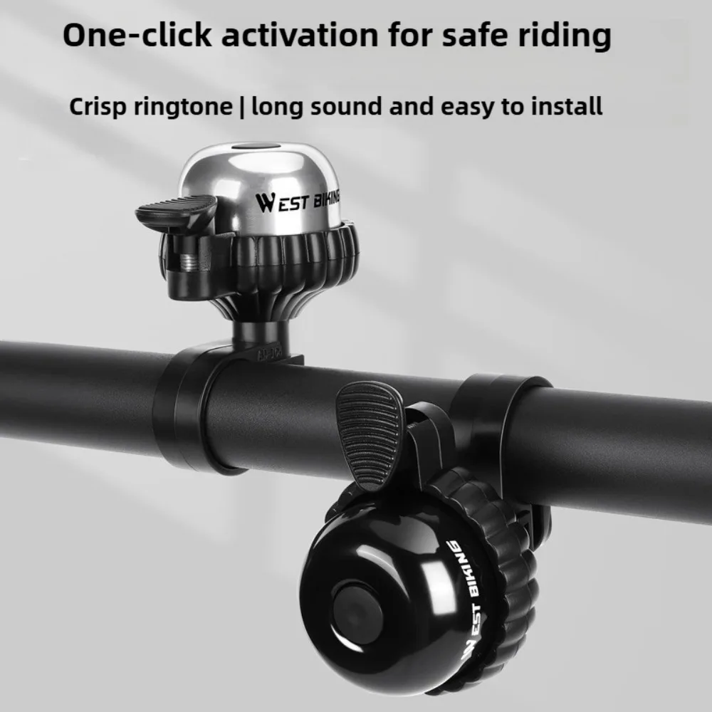 Durable Aluminum Alloy Bicycle Bell for Loud Mountain Bike Ride