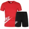 2025 Summer Sports Men's Suit Running 3d Printed Top Casual T-shirt + Shorts 2-piece Jogging Breathable Quick-drying Clothing 4
