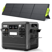 Portable Power Station F2400,2048Wh LiFePO4 Battery with 6×2400W(Surge 4800W),1.5H Fast Full Charging with LED
