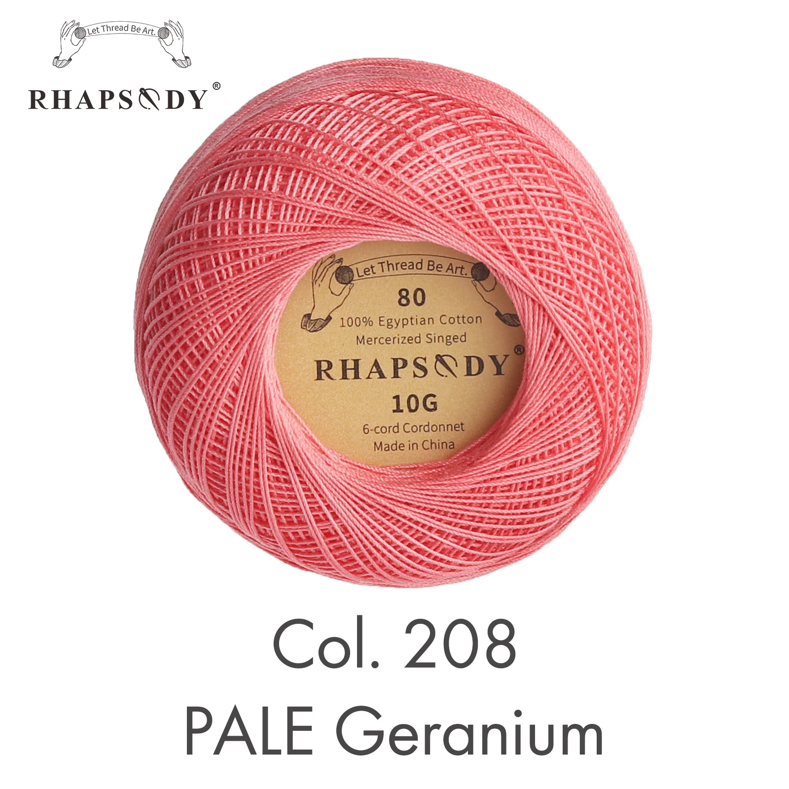 Rhapsody Größe 80 100% Ägyptische Baumwolle Doppelt Gesengter Mercerisierter Faden 10G 184 Yard Für Alle Nadelarbeiten Häkeln Zierknoten Stricken – Detail 14