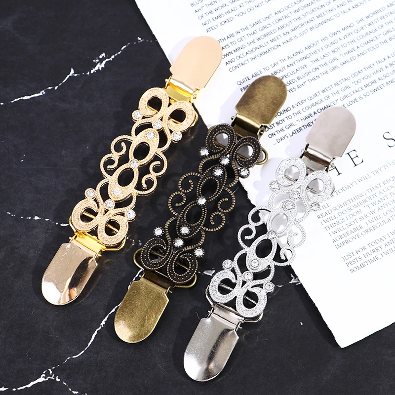 1PC Sweater Cardigan Clip Duck-mouth Clips Flexible Beaded Pearl Pin Brooch Shawl Shirt Collar Buckles For Clothing Decor Sewing Clips Garment Clips Clothing Decor Clothes Clips