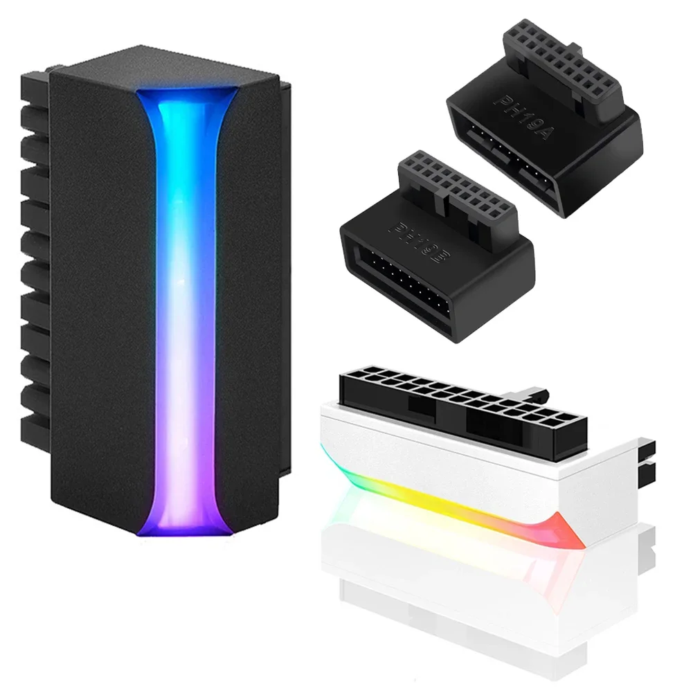 USB 3.0 19P 20P 90 Degree Motherboard Header Adapter Converter
