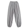 Women's summer loose and versatile trendy casual pants, wide leg sleeping pants, lantern pants, gray pants 2