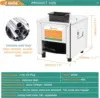 Newhai 850W Meat Cutter Machine 5Mm Electric Meat Slicer Shredded Cutting Machine Stainless Steel 330Lb/H For Boneless Pork 2