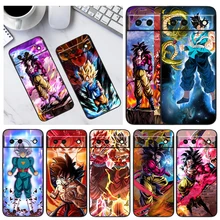 

Dragon Ball Cute Kids For Google Pixel 6 Pro 6A 5A 5 4 4A XL 5G Black Phone Case Shockproof Shell Soft Fundas Coque Capa
