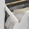Homcom Double Tilt Out Laundry Hamper Cabinet with 2 Removable Baskets and 2 Drawers, Bathroom Storage Cabinet, White 6