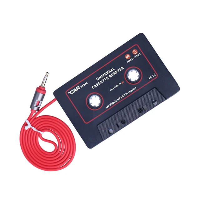 Adaptateur de Cassette pour voiture, lecteur Mp3, Audio, pour iPhone, câble  AUX, DVD, CD, Jack 3.5mm