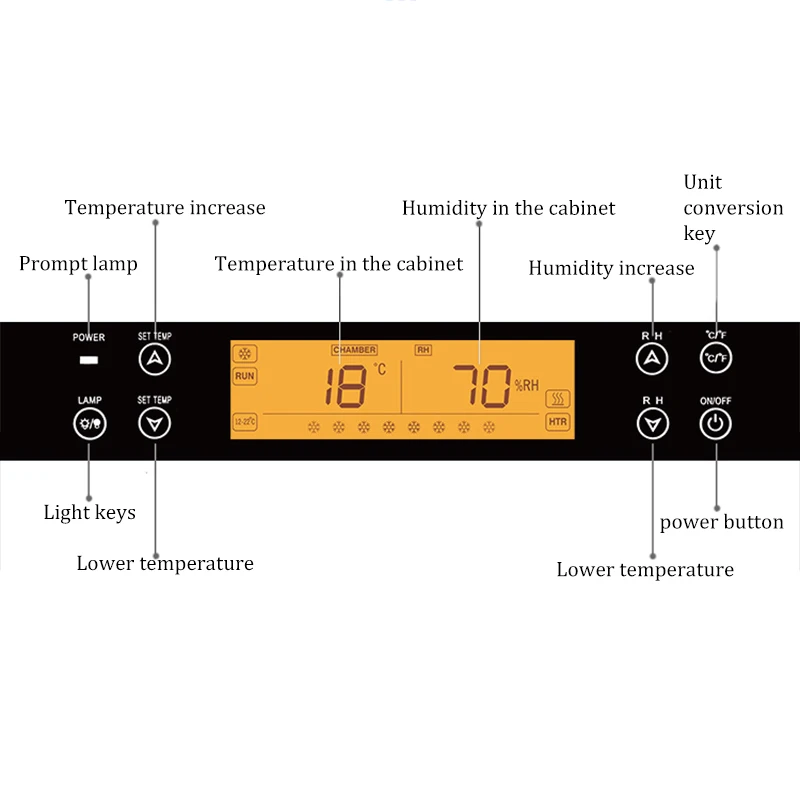 Cigar Cabinet CL-188C1 Cigar Cabinet Constant Temperature and Humidity Intelligent Frequency Conversion Household Wine Cabinet Red Wine Cigar