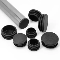 16pcs Plastic Round Inner Plug For Steel pipe End Blanking Caps Anti Slip Alloy ladder chair leg Cover Furniture Protector Pads 6