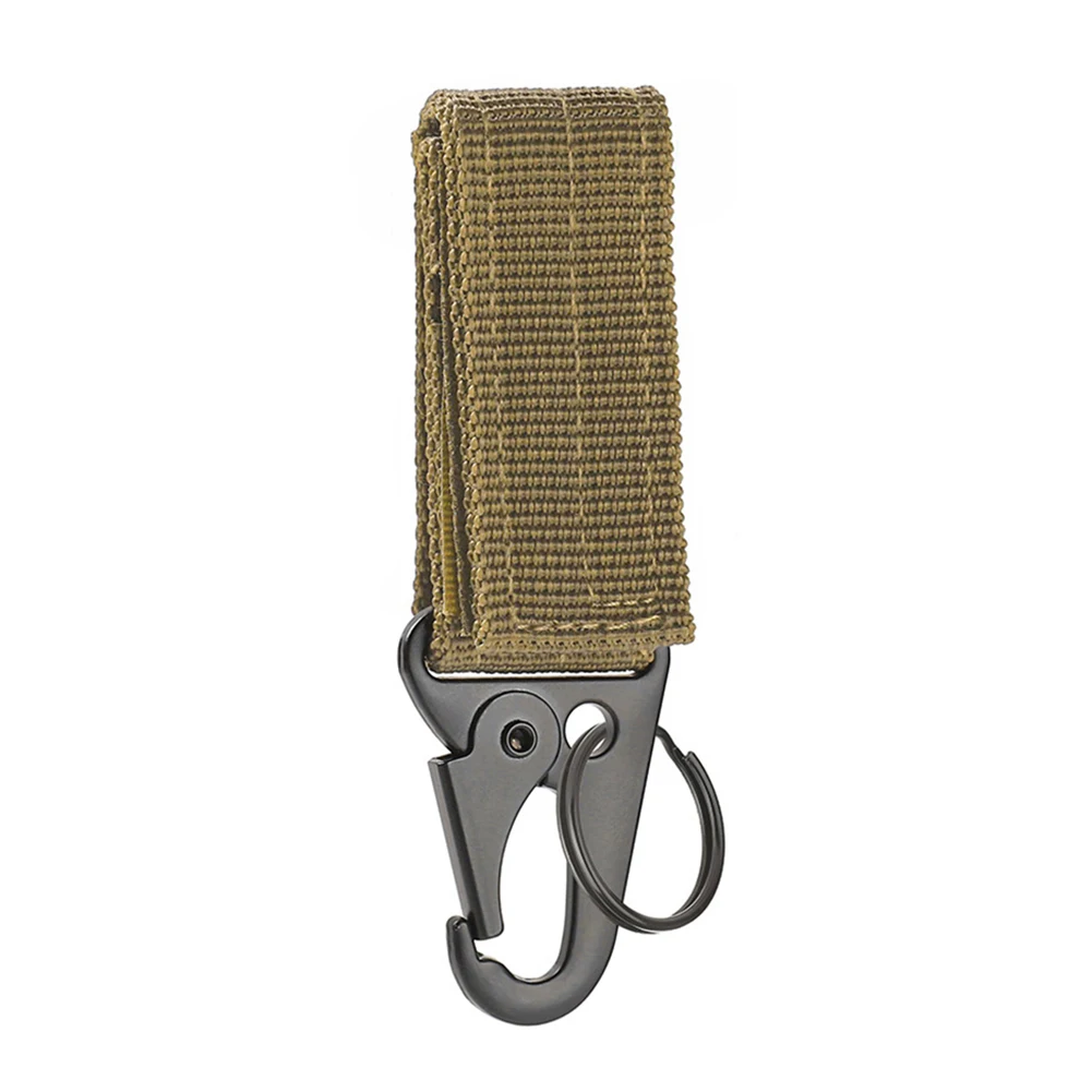 Description Picture 6 of itemOutdoor Carabiner Keychain Hanger Webbing Buckle Molle Belt Keys Hook EDC Gear Sticker Climbing Mountaineering Tool