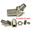 Universal 90Degree 135Degree 180degree Mini Catalytic O2 Oxygen Sensor Spacer Adapter Engine Light CEL Check Bung 5