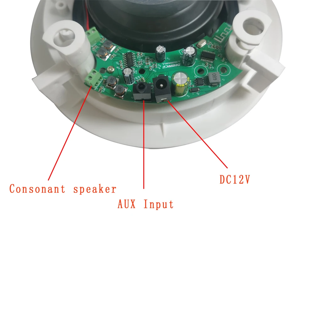 10W Bluetooth Ceiling Speaker 6 Inch Active Ceiling Loudspeaker For Home Background Music System