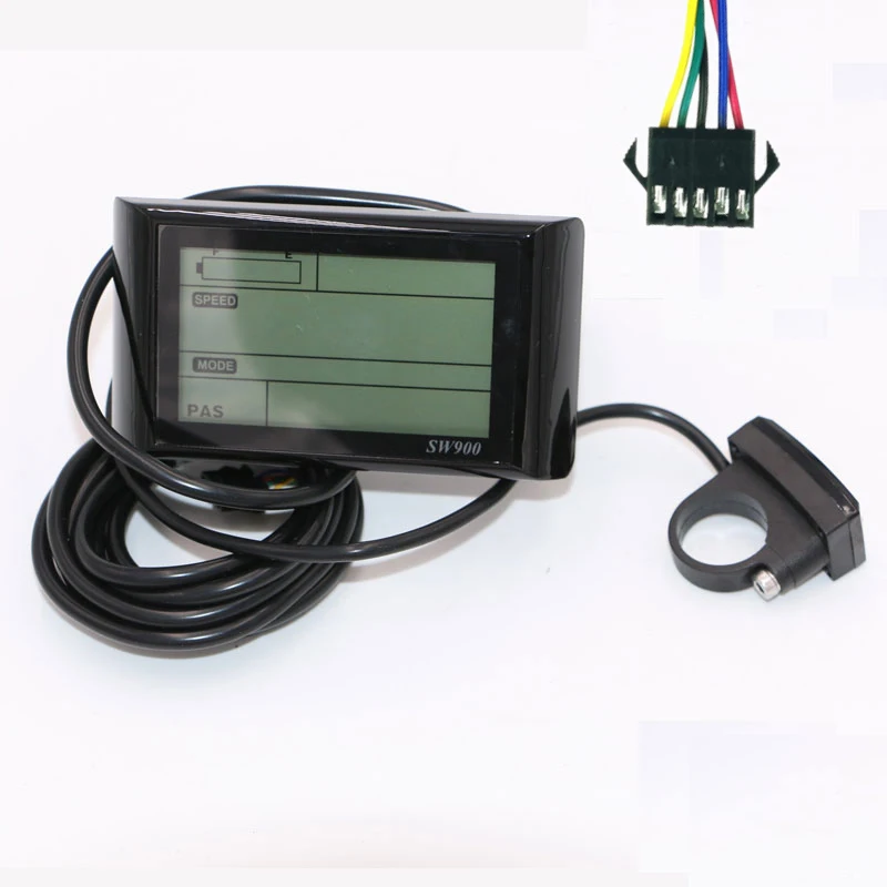 EBIKE SW900 LCD Display Control Electric Bicycle Speed Meter Waterproof