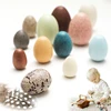 1Set Wooden Color Artificial Egg Toys Easter Eggs Handmade DIY Egg Easter Party Decorations Creative Building Blocks Place Toys 6
